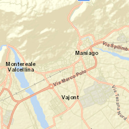 Vajont Street Map