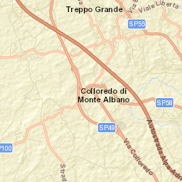 Provincia di Udine Street Map