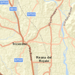 Tricesimo Street Map