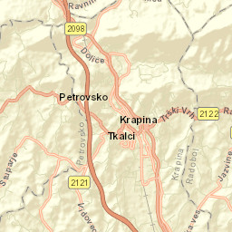 Krapina Street Map