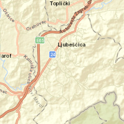 Ljubešćica Street Map