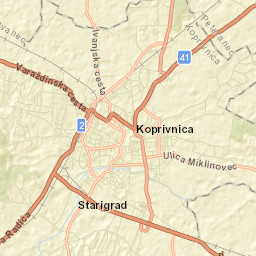 Grad Koprivnica Street Map