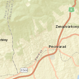 Pécsváradi Járás Street Map
