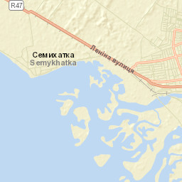 Heniches’k Street Map