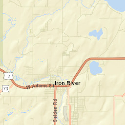 Iron River Street Map
