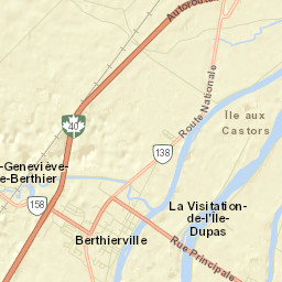Berthierville Street Map