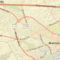 Moncton Street Map