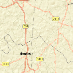 Sauzé-Vaussais Street Map