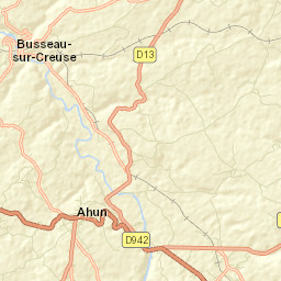 Ahun Street Map