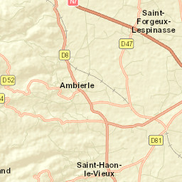 Ambierle Street Map