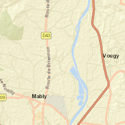 Vougy Street Map