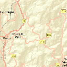 Cours-la-Ville Street Map