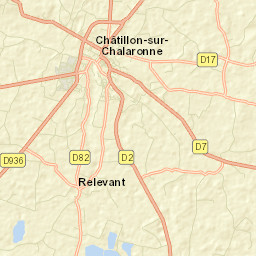 Châtillon-sur-Chalaronne Street Map