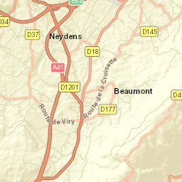 Neydens Street Map