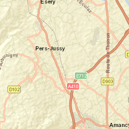 Reignier-Ésery Street Map