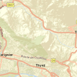 Châtillon-sur-Cluses Street Map