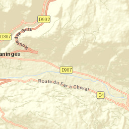 Taninges Street Map