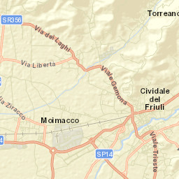 Moimacco Street Map
