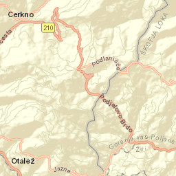 Cerkno Street Map