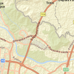 Opčina Ljubljana-Bežigrad Street Map