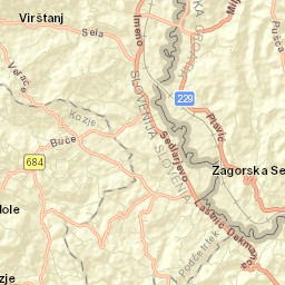 Kozje Street Map