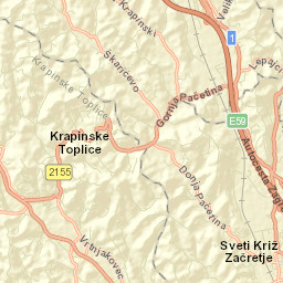 Sveti Križ Začretje Street Map