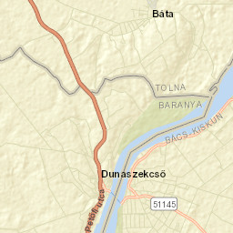 Dunaszekcső Street Map