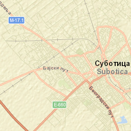 Subotica Street Map