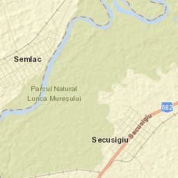 Comuna Semlac Street Map