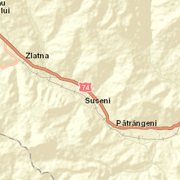 Zlatna Street Map