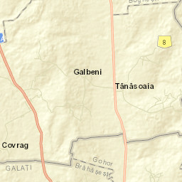 Comuna Tănăsoaia Street Map