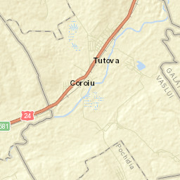 Comuna Tutova Street Map