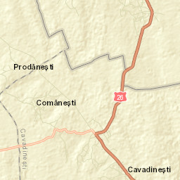 Comuna Cavadineşti Street Map