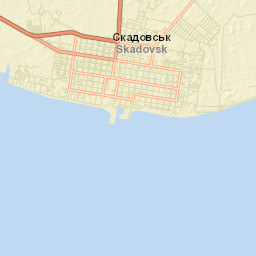 Skadovs’k Street Map