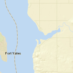 Fort Yates Street Map