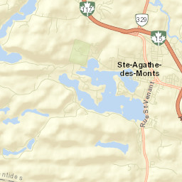 Sainte-Agathe-des-Monts Street Map
