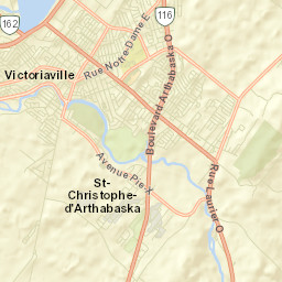 Victoriaville Street Map