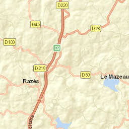 Razès Street Map