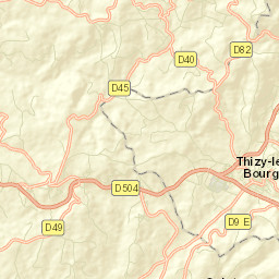 Bourg-de-Thizy Street Map