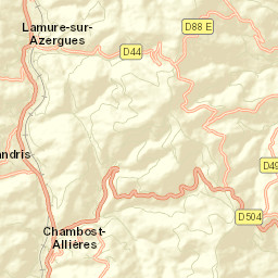 Lamure-sur-Azergues Street Map