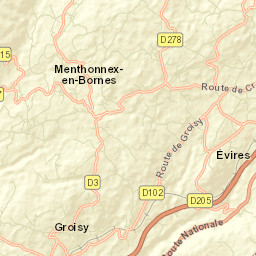 Évires Street Map