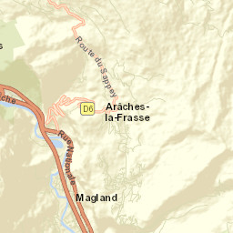 Arâches-la-Frasse Street Map