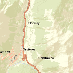 Orsières Street Map