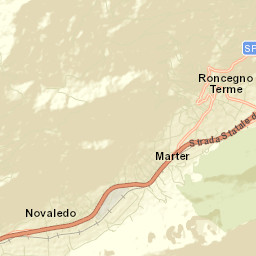 Roncegno Street Map