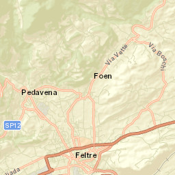 Pedavena Street Map