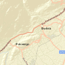 Budoia Street Map