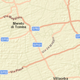 Basiliano-Vissandone Street Map