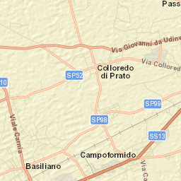 Campoformido Street Map