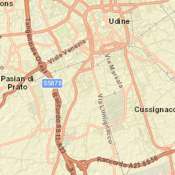 Pasian di Prato Street Map