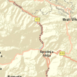 Spodnja Idrija Street Map